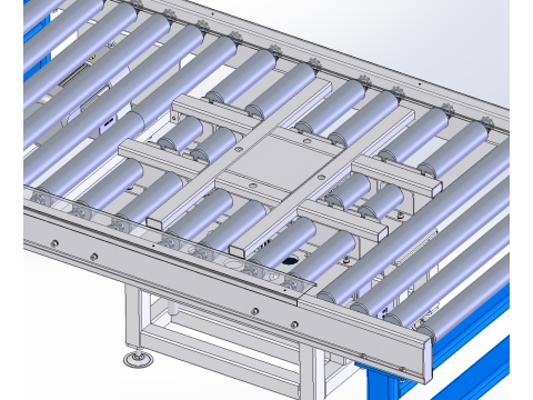 Jacking rotary drum line sw22 editable Model 3D