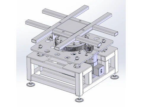 Jacking rotary drum line sw22 editable 3D Model
