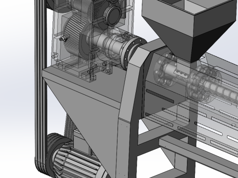 Design of noodle extruder 3Dモデル