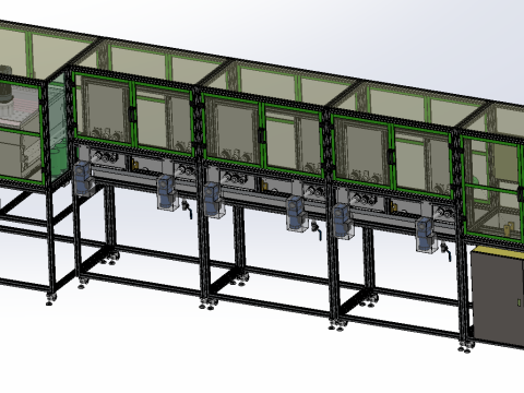 Wet spinning machine Model 3D