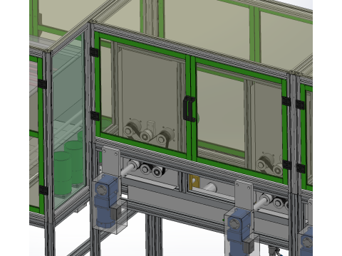 Wet spinning machine Model 3D