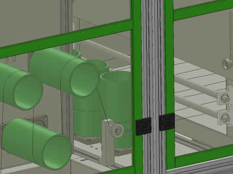 Wet spinning machine Model 3D