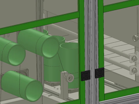 Wet spinning machine 3D Model