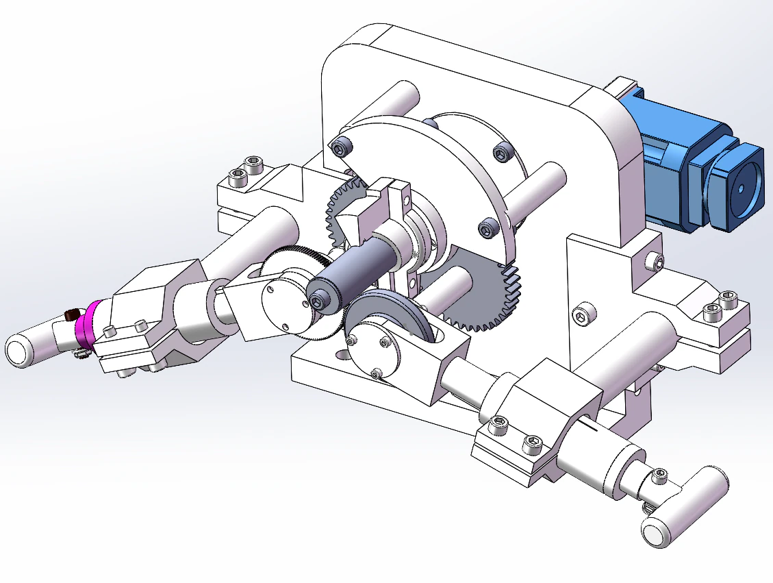 Spiral tube forming machine 3D Model .c4d .max .obj .3ds .fbx .stl .blend 