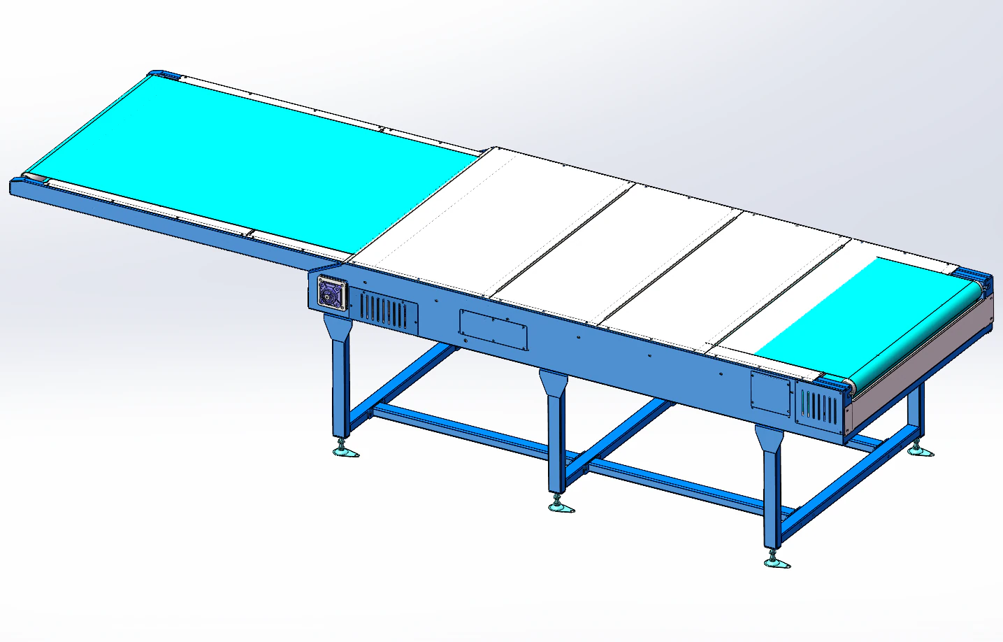 Two-section expansion machine rack and pinion version 3D Model .c4d .max .obj .3ds .fbx .stl .blend