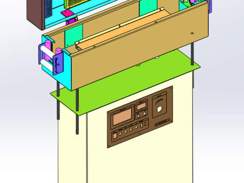 Adjustable power frequency spark machine Modello 3D