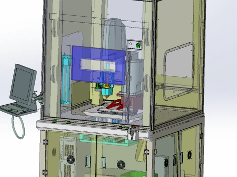 M&aacute;quina pulidora de piezas de autom&oacute;vil Modelo 3D