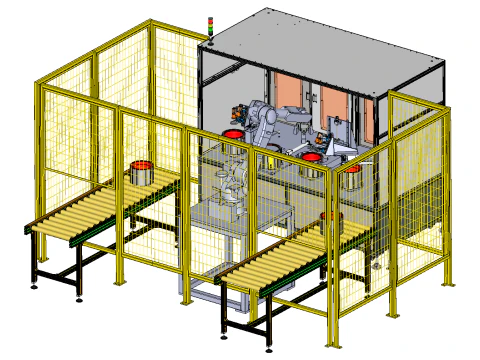 모터 케이싱 테스트 장비 3D 모델