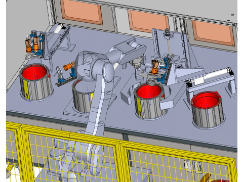 모터 케이싱 테스트 장비 3D 모델