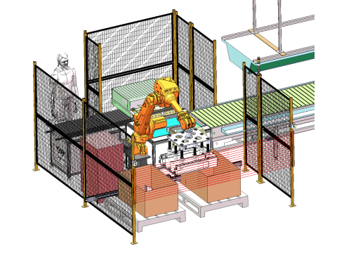 Pull riveting inspection and packaging integrated assembly line equipment 3D Model