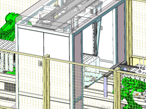Pull riveting inspection and packaging integrated assembly line equipment 3D Model