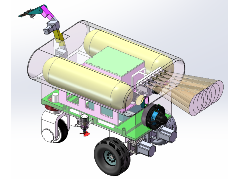 Multifunctional underwater collection robot 3D 模型