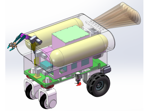 Multifunctional underwater collection robot 3D 模型
