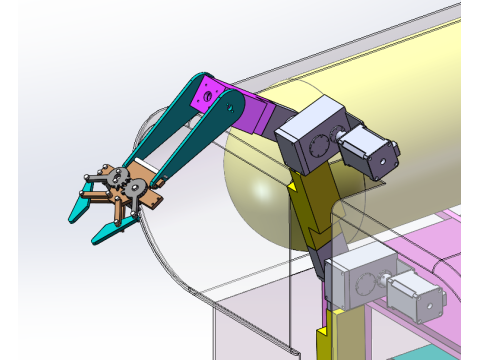 Multifunctional underwater collection robot 3D 模型