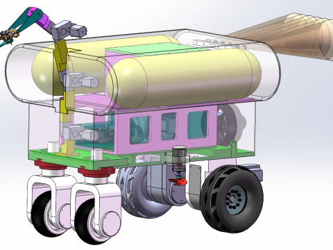 Multifunctional underwater collection robot 3D Model