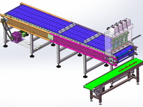 Hook lock screw machine Model 3D