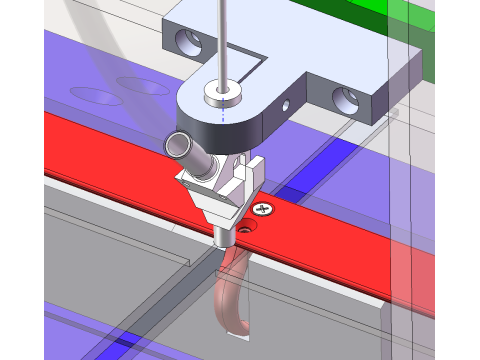 Hook lock screw machine Model 3D