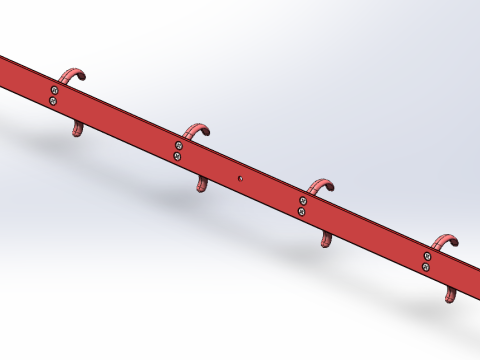 Hook lock screw machine Model 3D