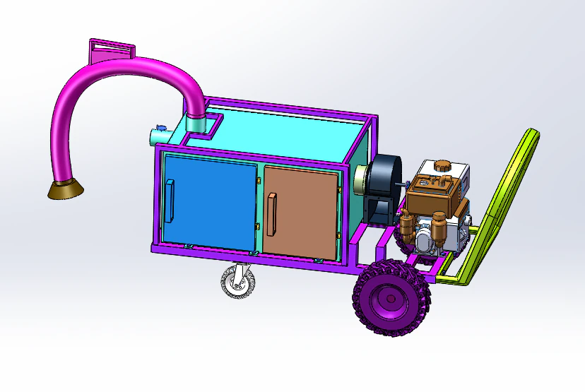 Portable solar cell probe testing equipment 3D Model .c4d .max .obj .3ds .fbx .stl .blend