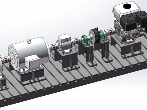 Hybrid test bench 3D Model