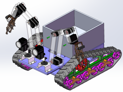 LXYC-BOSS visually guided collection robot 3D मॉडल