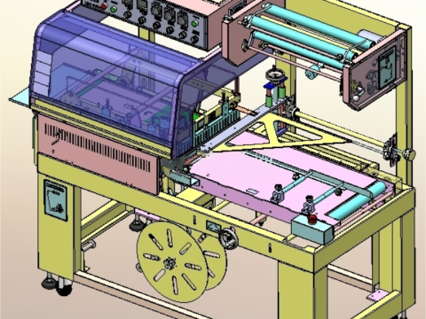 L-type sealing and cutting packaging machine 3D 모델