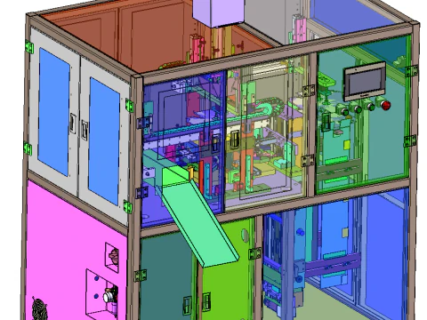 M&aacute;quina plegadora de cajas para pasteles Modelo 3D