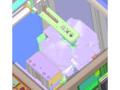 Cake box folding machine 3D Model