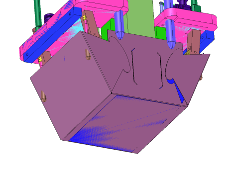 Cake box folding machine 3D Model