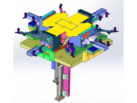 Cake box folding machine 3D Model