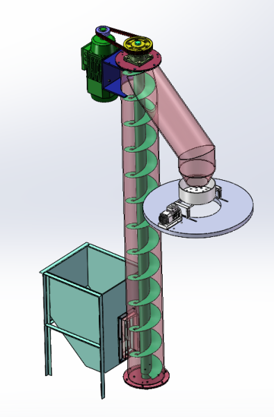 Grain grain impurity removal and screening machine Modèle 3D .c4d .max .obj .3ds .fbx .stl .blend