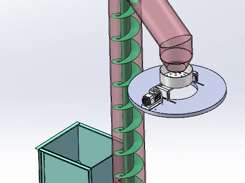 곡물 곡물 불순물 제거 및 스크리닝 기계 3D 모델