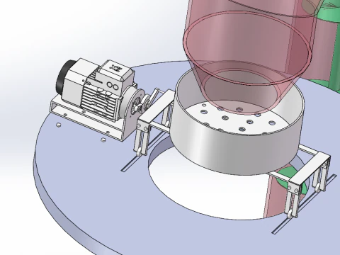 Grain grain impurity removal and screening machine 3D Model