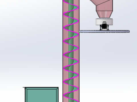 Grain grain impurity removal and screening machine Modèle 3D