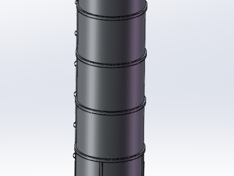 30 cubic meter silo Model 3D
