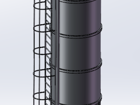 30 cubic meter silo Model 3D