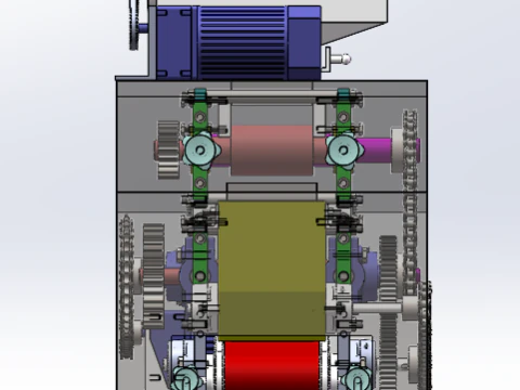 Fully automatic dumpling skin machine 3D Model