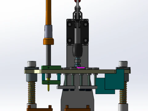 Hot pressing metal powder forming machine 3D Model