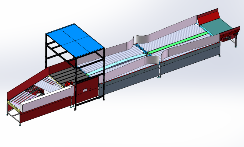 Single-piece shunt assembly line 3D 模型 .c4d .max .obj .3ds .fbx .stl .blend 