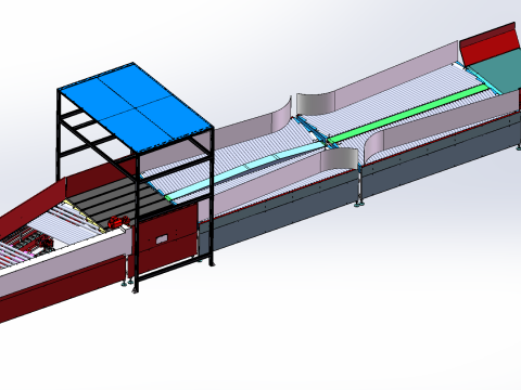 Single-piece shunt assembly line Model 3D