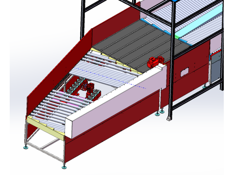 Single-piece shunt assembly line 3D 模型