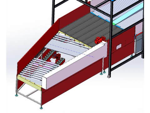 单件分流器装配线 3D 模型