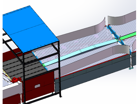 Single-piece shunt assembly line 3D 模型
