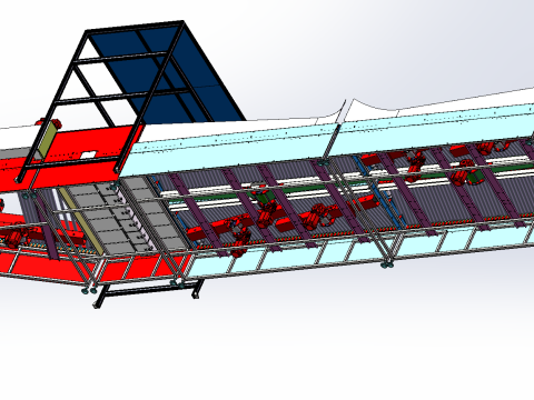 Single-piece shunt assembly line 3D 模型