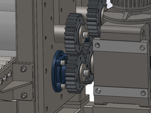 Electrode copper film calender 3D Model