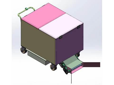Falling leaf cleaning cart 3D Model