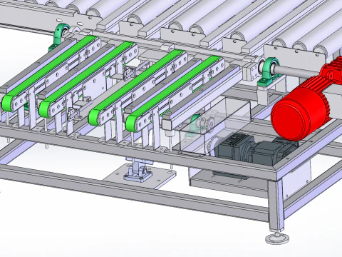 Refrigerator 90-degree turning machine sw editable 3D Model