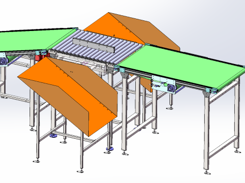 DWSsize measurement weighing scanning system integrated equipment 3D Model