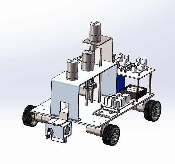 Derusting and polishing trolley 3D Model .c4d .max .obj .3ds .fbx .stl .blend 