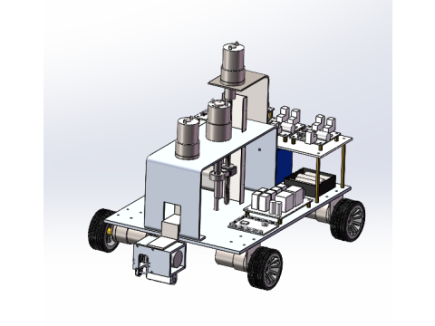 Derusting and polishing trolley 3D 模型